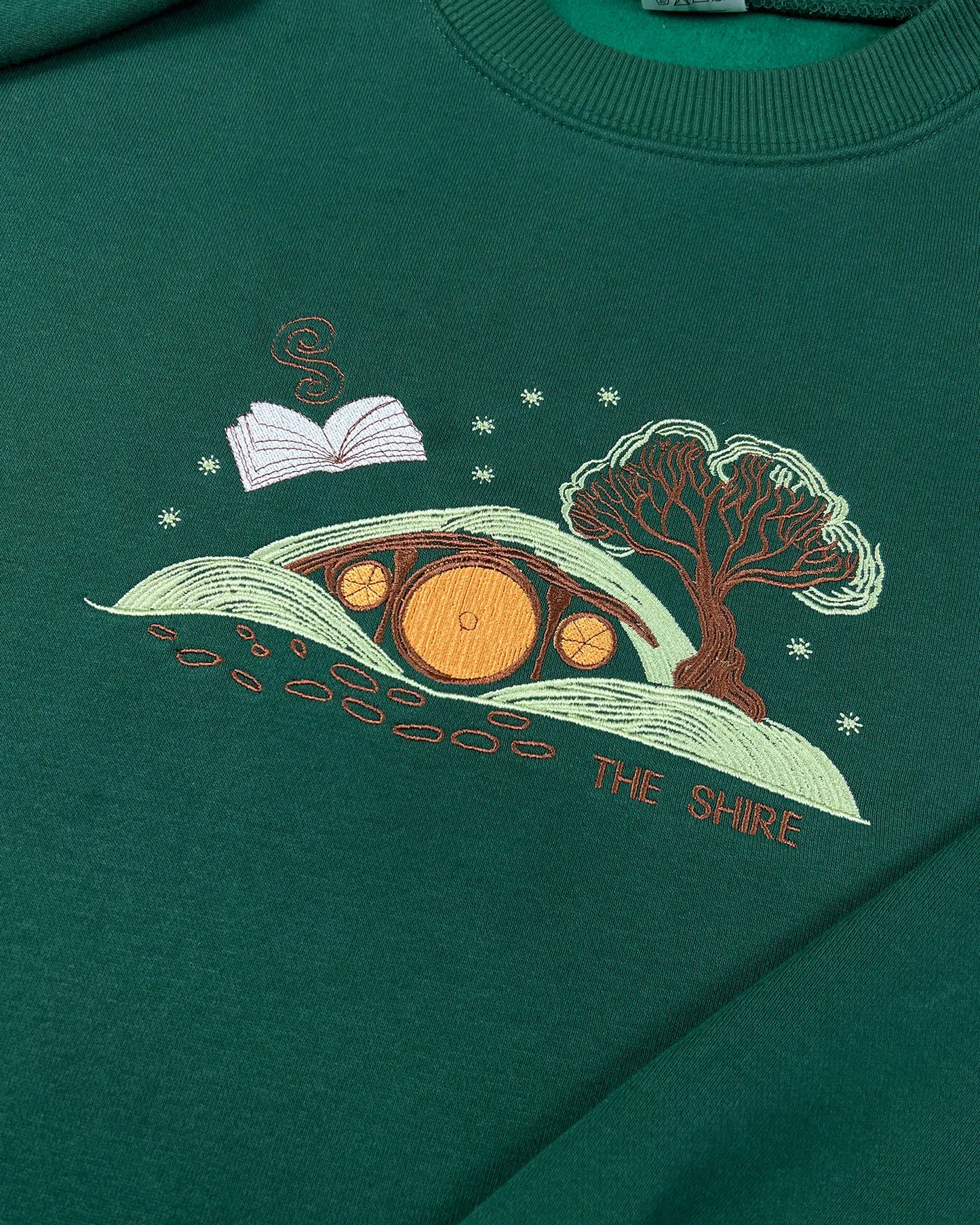 Embroidered The Lord Of The Rings Sweatshirt, The Shire Sweatshirt, Hobbit Lovers Gift, Tolkien Aragorn, Fantasy Book Lover, Bookworm Shirt