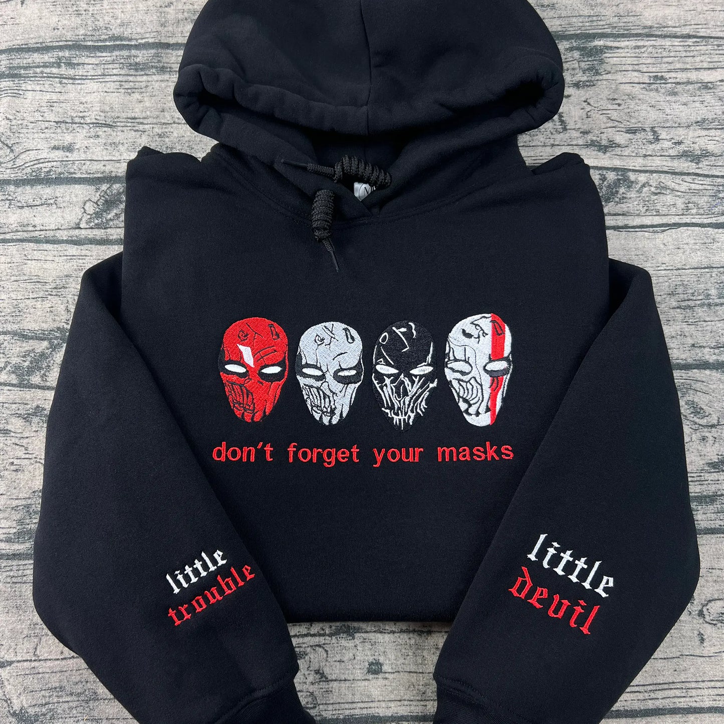Devil's Night Four Horseman Embroidered Sweatshirt | Will Grayson Sweatshirt | Devil's Night by Penelope Douglas