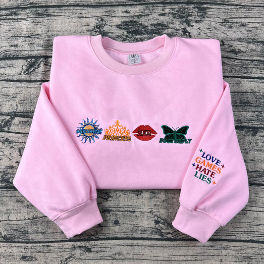 Twisted Series Embroidered Sweatshirt | Book Merch, Booktok Gift for Romance Readers & Book Lovers