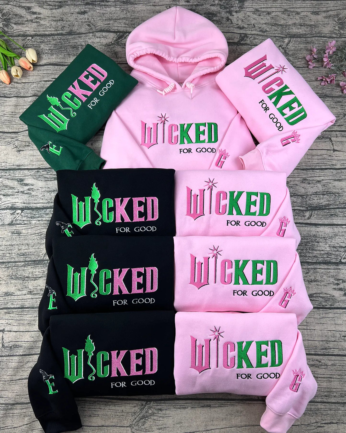 Fantasy Duo Embroidered Sweatshirt – Musical & Broadway Inspired Gift
