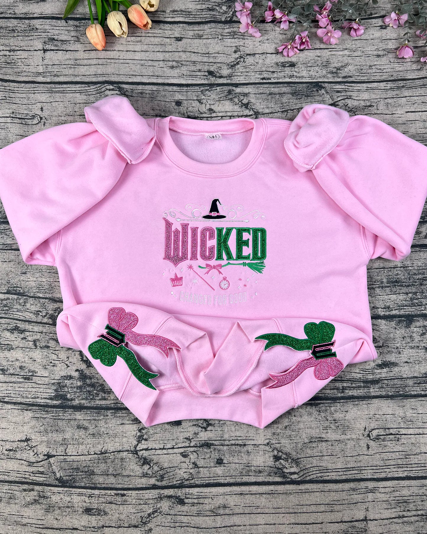 Wicked Changed for Good Embroidered Hoodie | Defy Gravity Sweatshirt | Wizard of Oz Fan Gift Sweater