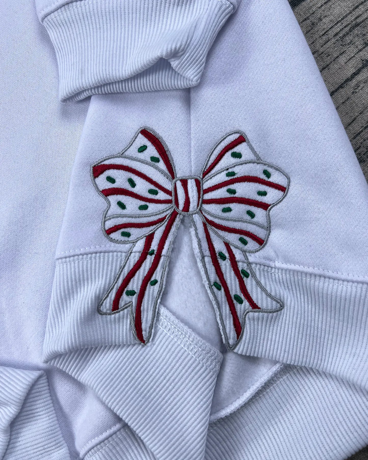 Merry Christmas Side Bow Sweatshirt