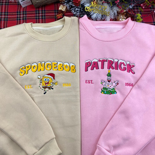 Festive Vibes Only – Premium Embroidered Sweatshirt