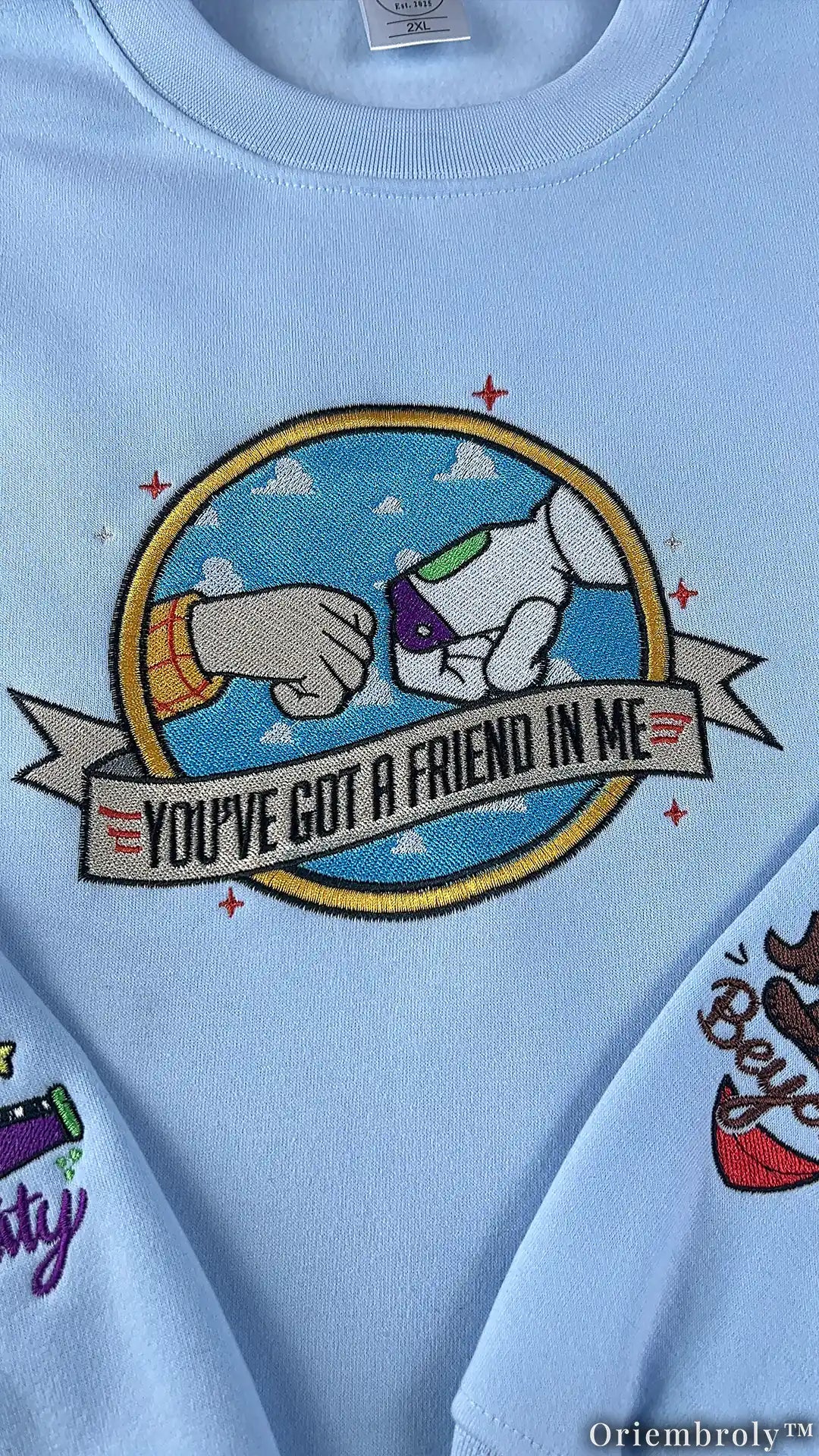Friendship To Infinity Crewneck - Cowboy Space Ranger Patch