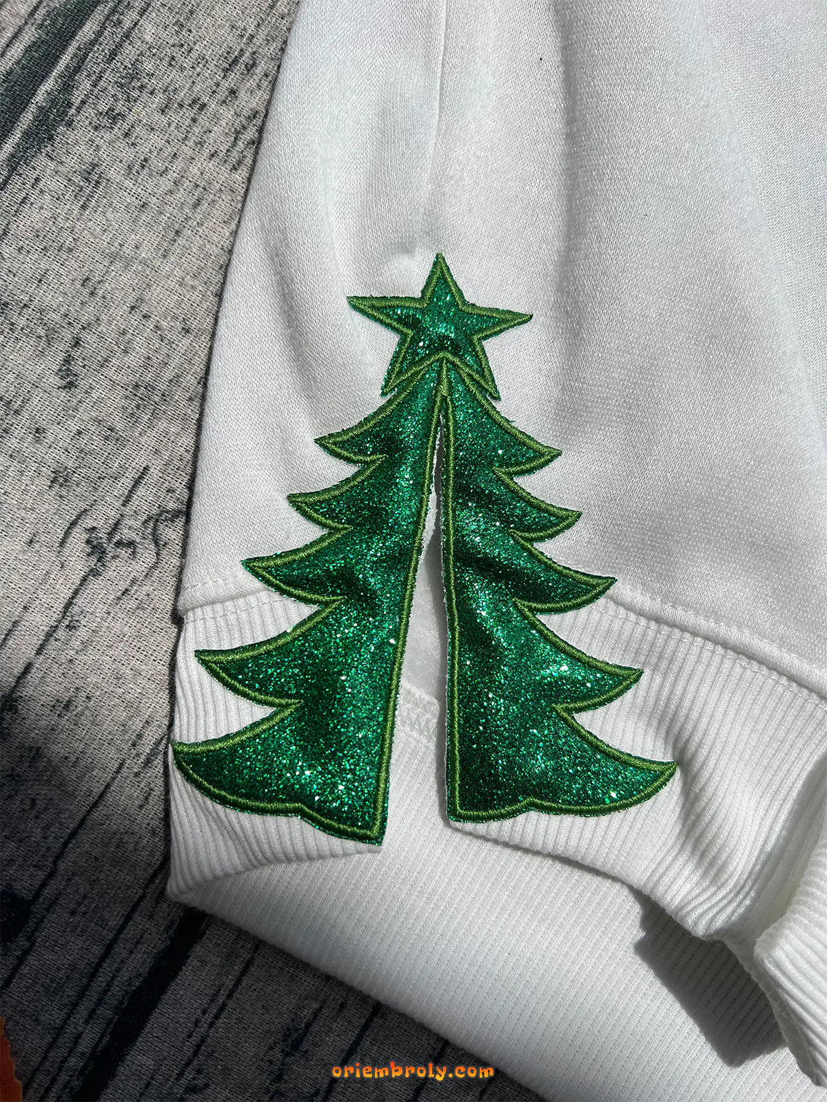 North Pole Side Bow Embroidered Sweatshirt, Santa Xmas Hoodie, Merry Christmas Embroidery, Winter Holiday Sweatshirt