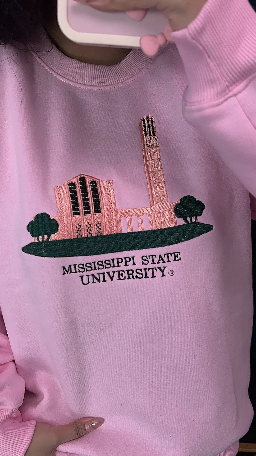 MISISSIPPI University Embroidered Sweatshirt
