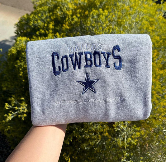 Dallas Cowboys Football Embroidered Sweatshirt - Oriembroly LLC