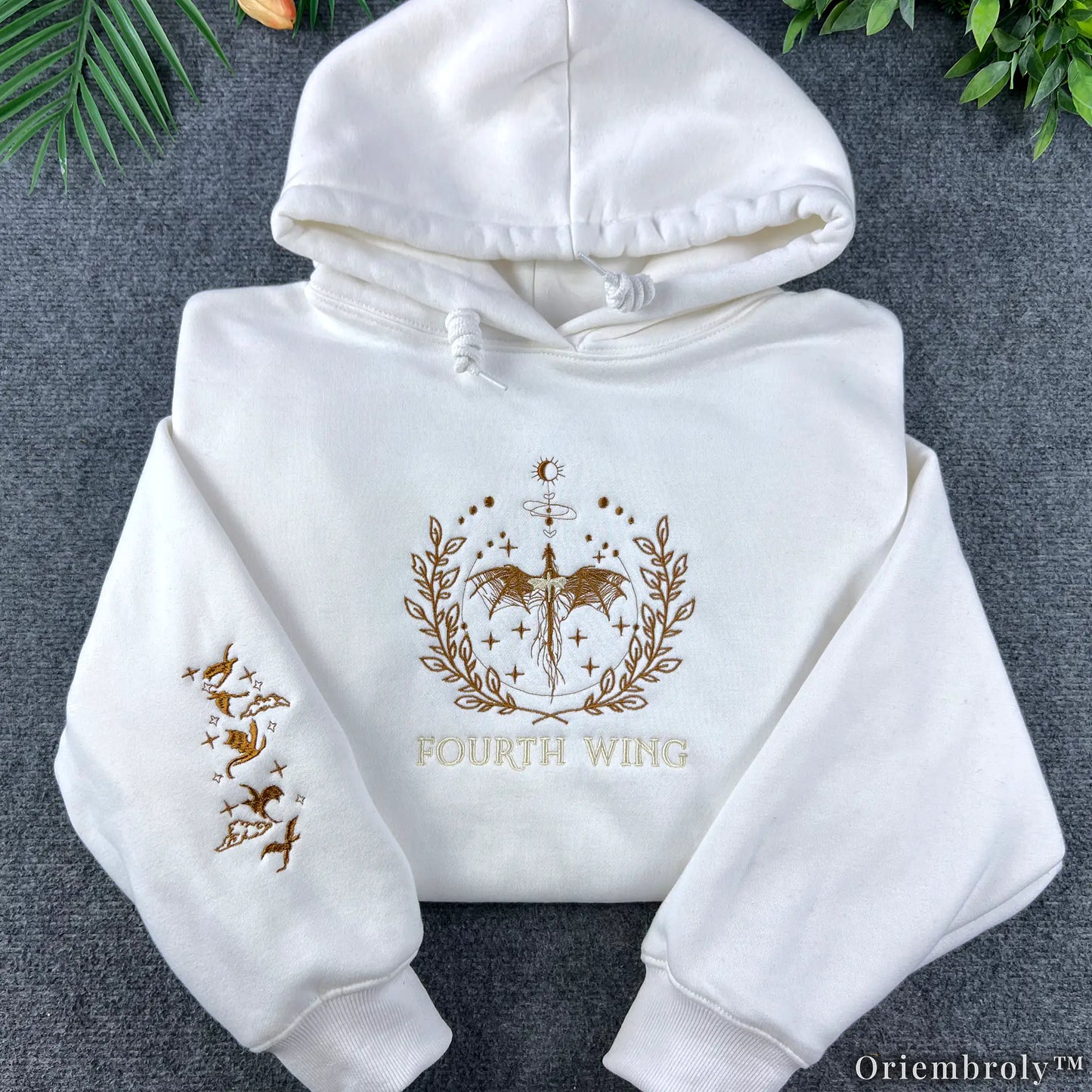 Dragon Rider Embroidered Sweatshirt | Vintage Fantasy Dragon Fleece Crewneck