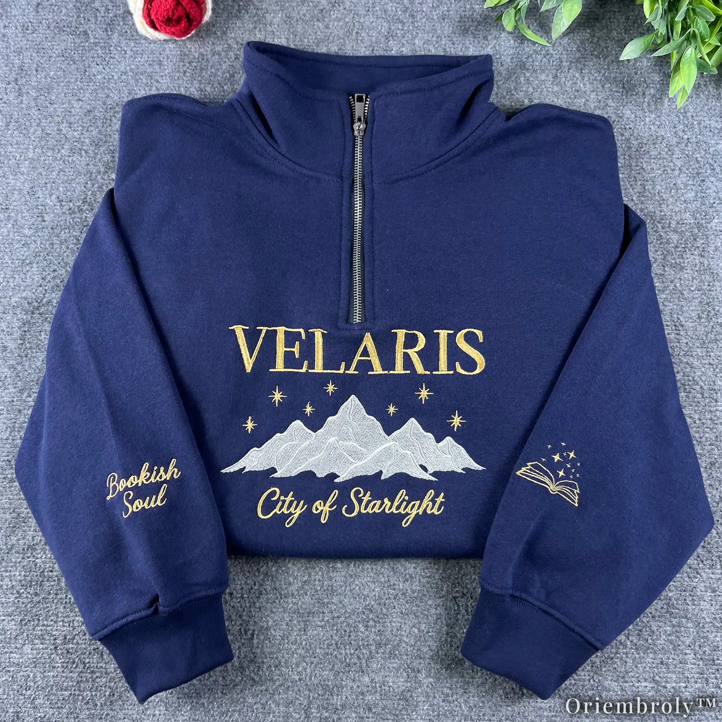 City of Starlight Embroidered Sweatshirt | Fantasy Night Sky Crewneck