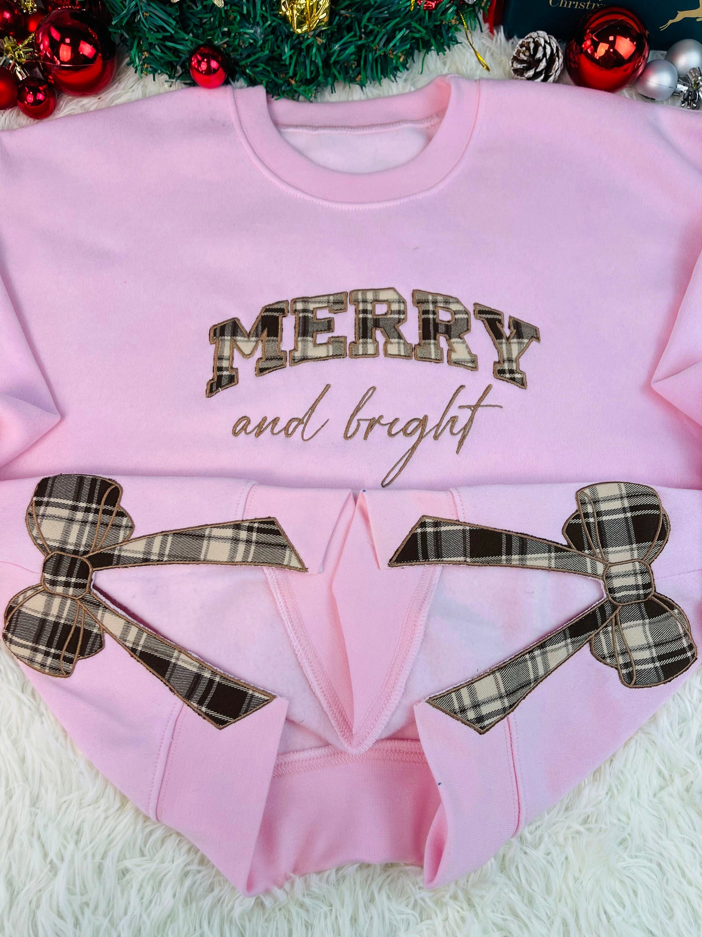 Side Bow Custom Embroidered Sweatshirt / Hoodie - Hot Trend