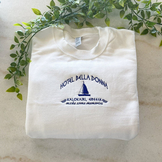 Hotel Bella Donna Embroidered Sweatshirt - Oriembroly LLC