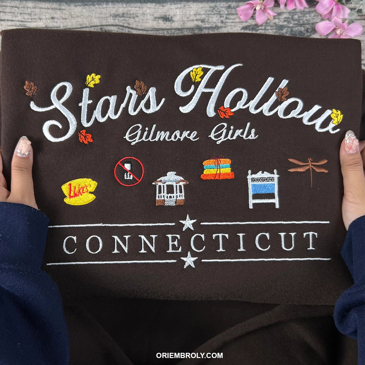 Stars Hollow Embroidered Crewneck