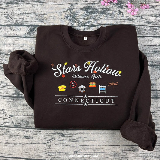 Stars Hollow Embroidered Crewneck