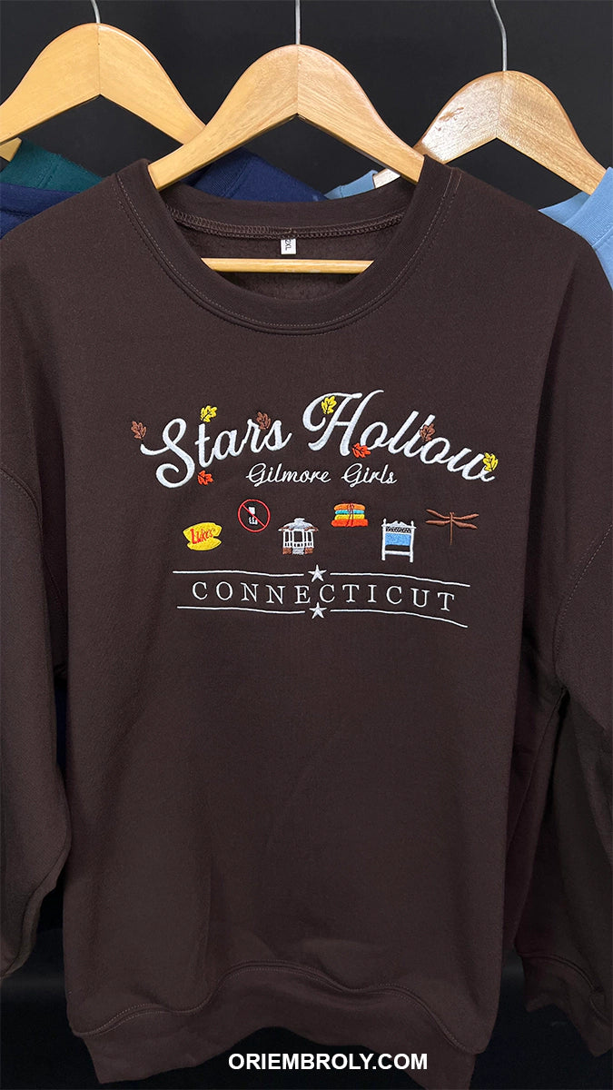 Stars Hollow Embroidered Crewneck