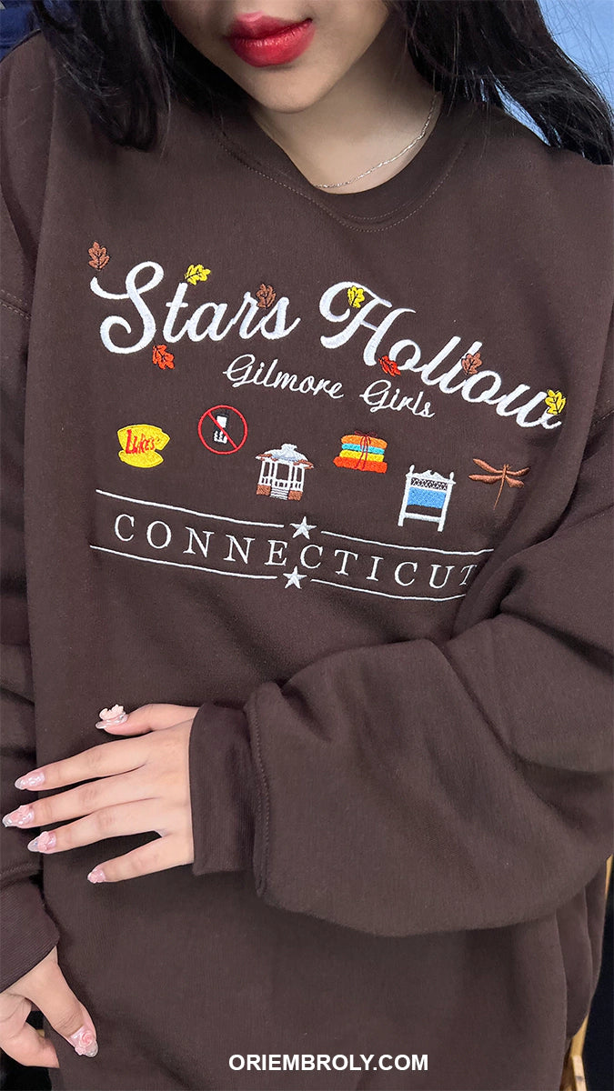 Stars Hollow Embroidered Crewneck