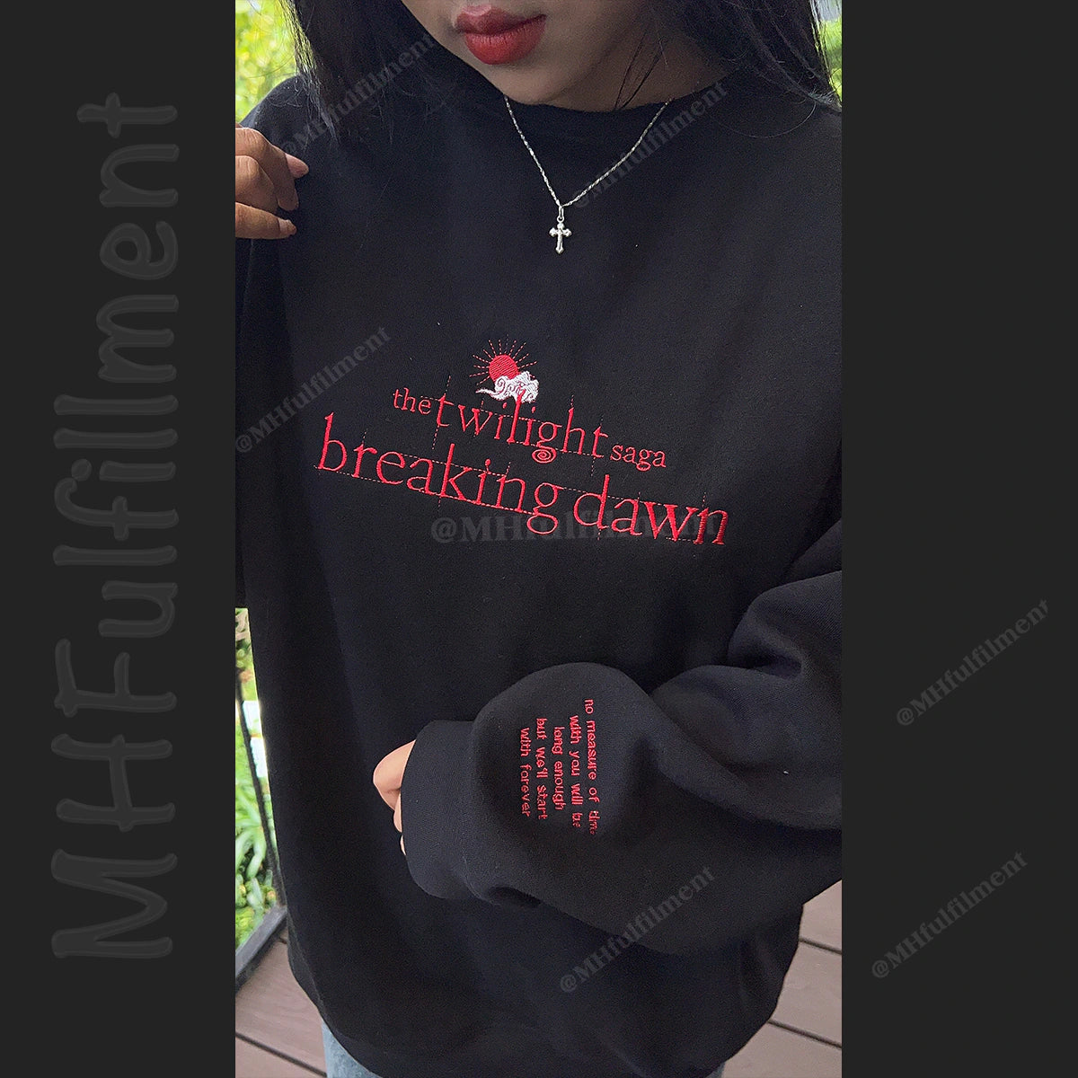 Twilight bookish merch sweatshirt with unique design
