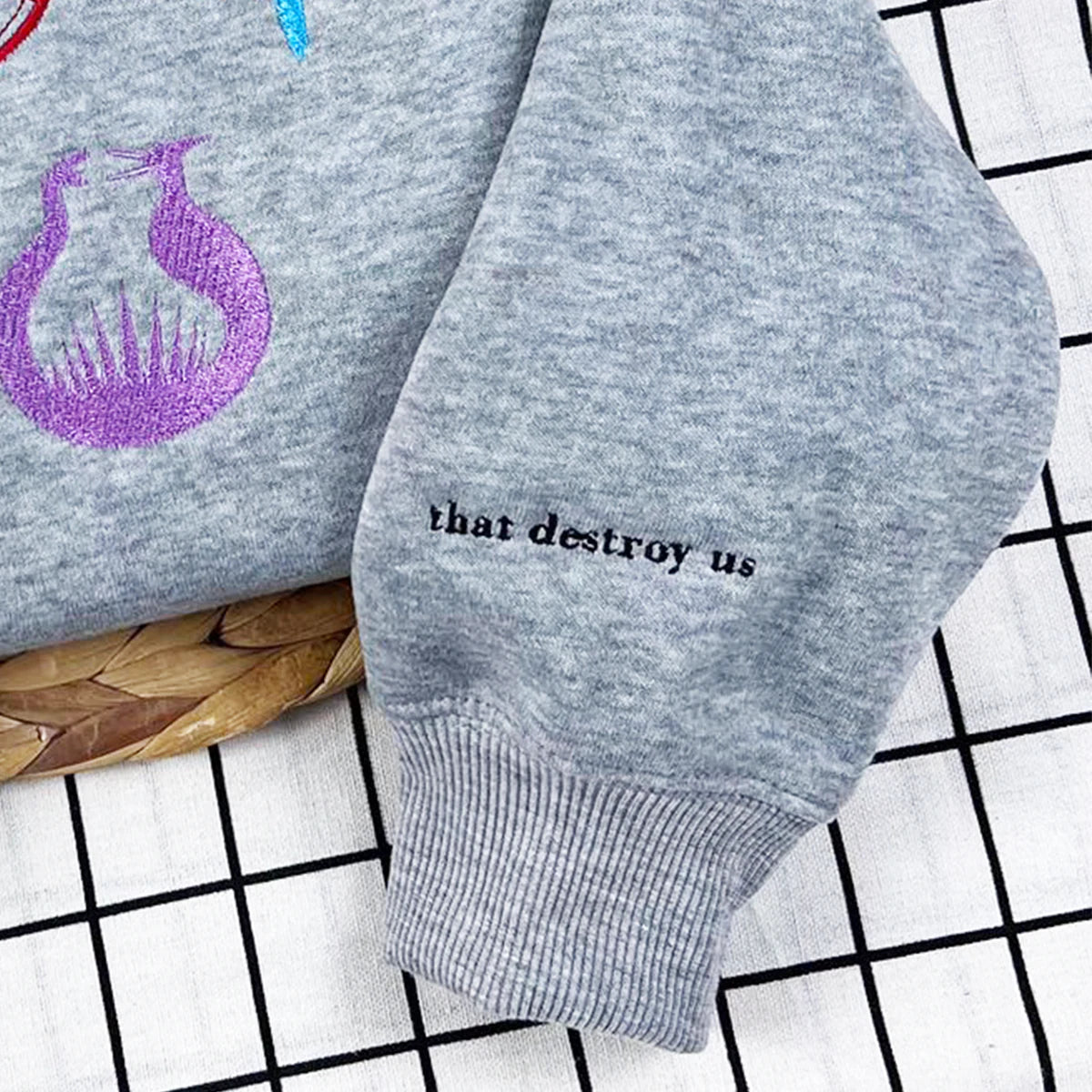 Embroidered Hunger Games sweatshirt inspired by Catching Fire and The Ballad of Songbirds and Snakes