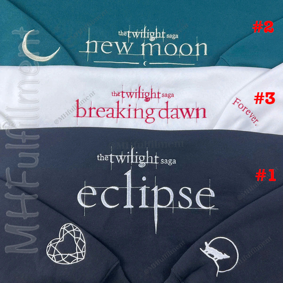 Book club gift sweatshirt with Twilight elements