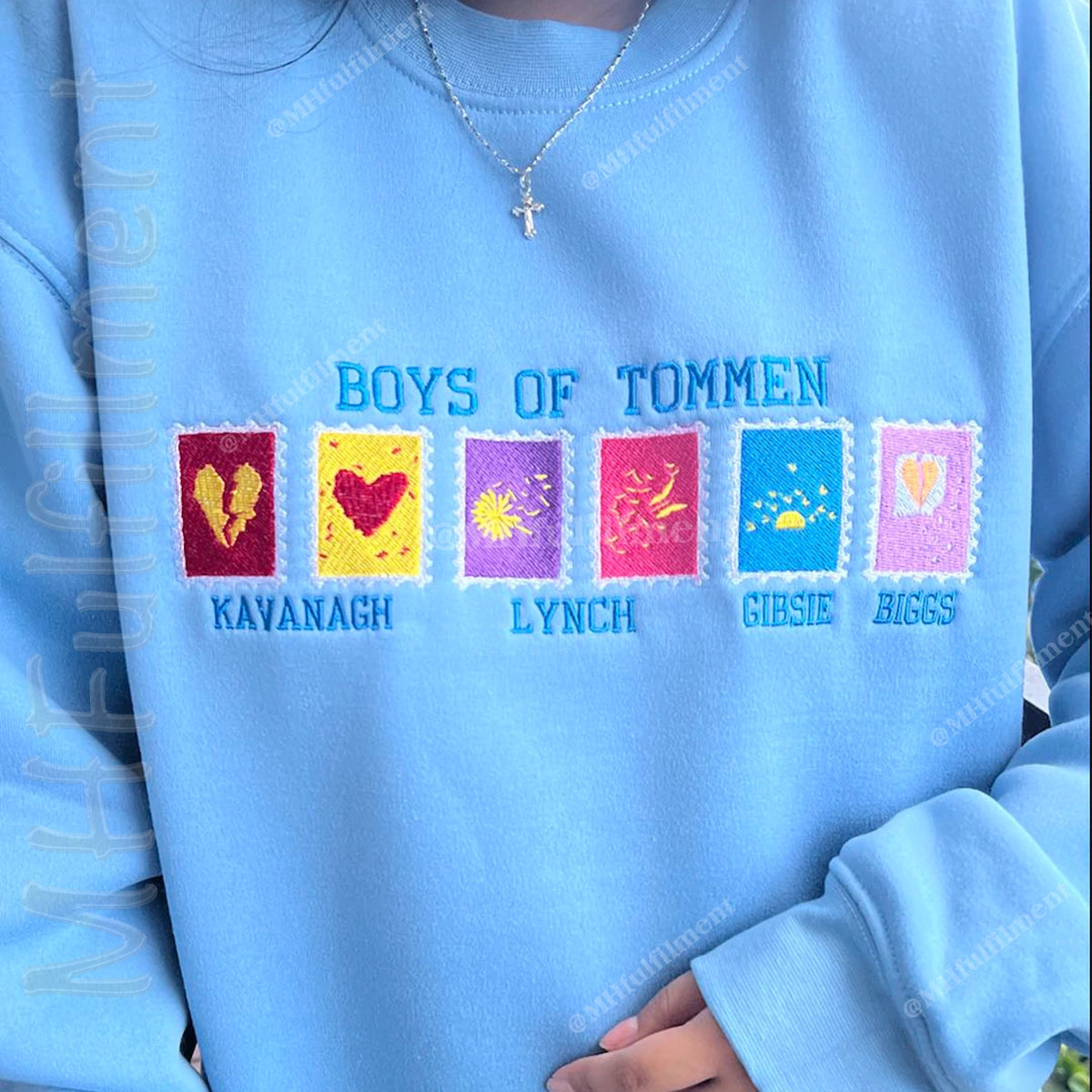 Boys of Tommen Sweatshirt, Embroidered Bookish Crewneck, Vintage College Aesthetic for Book Lovers, Bookish Gift, Book Club Sweater