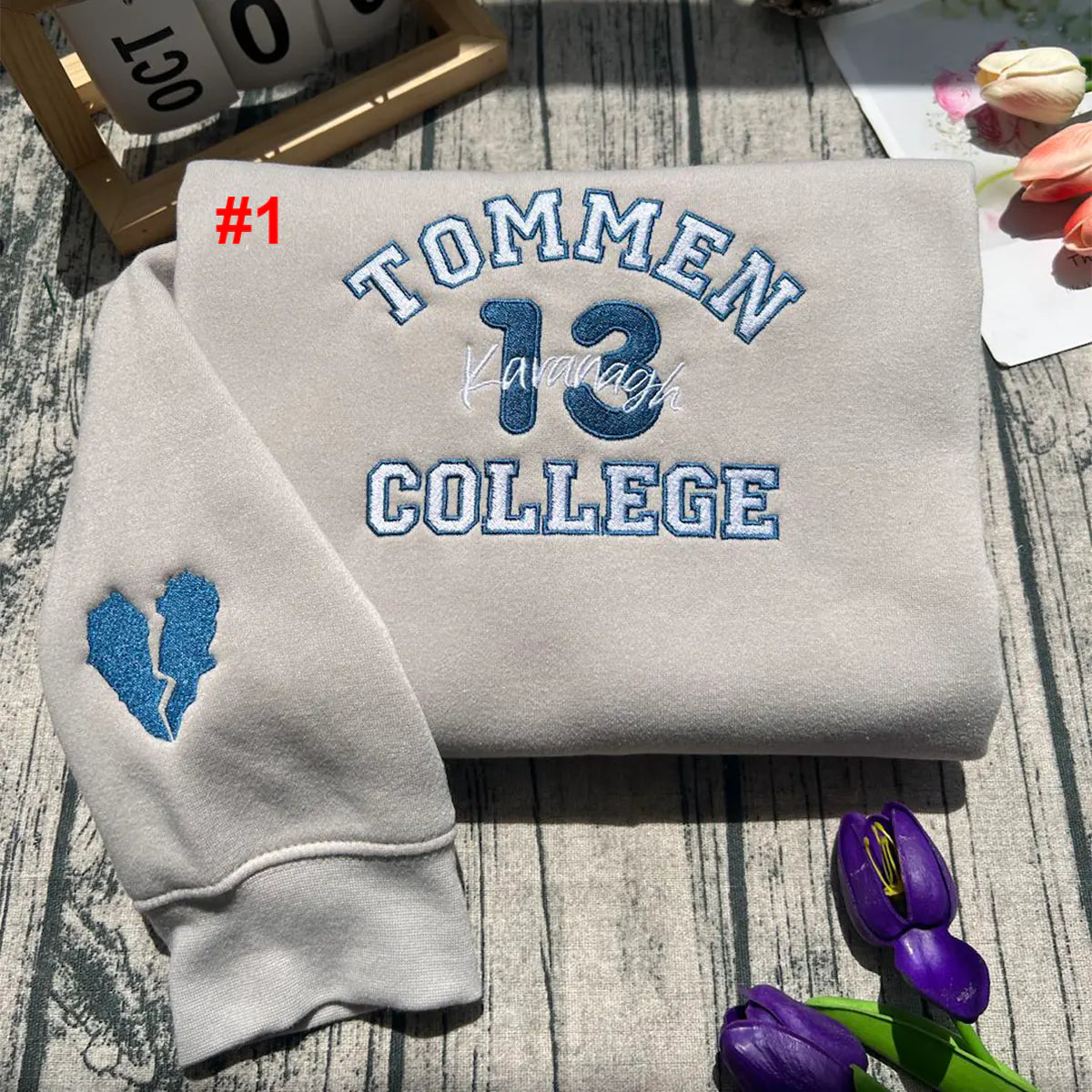 Boys of Tommen Embroidered Sweatshirt | Johnny Kavanagh, Lynch Joey | Book Merch Hoodie | Tommen College Crewneck Classic Fabric