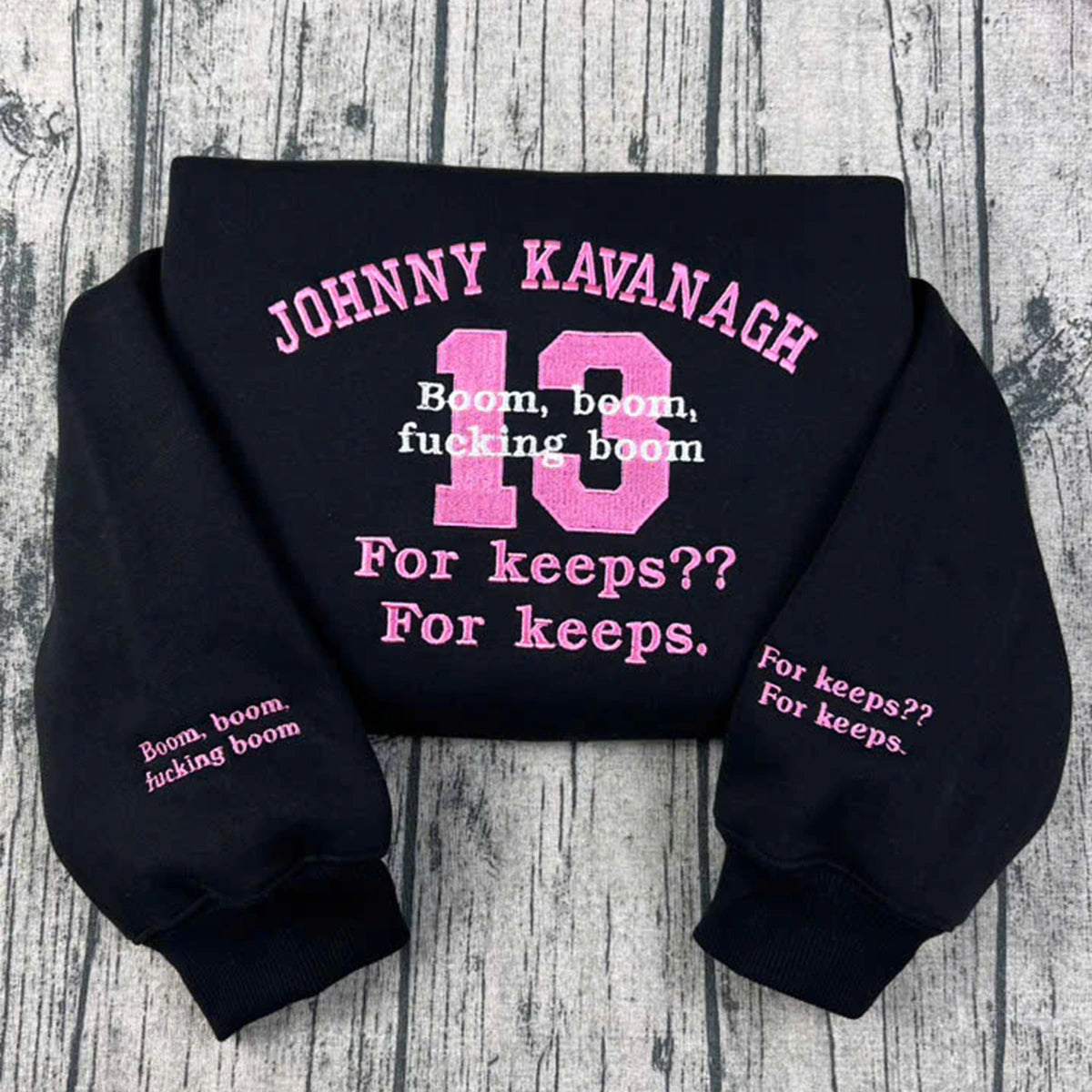 Boys of Tommen embroidered sweatshirt featuring Binding 13 designs, Tommen College crewneck style, perfect for book lovers and fans of fantasy series