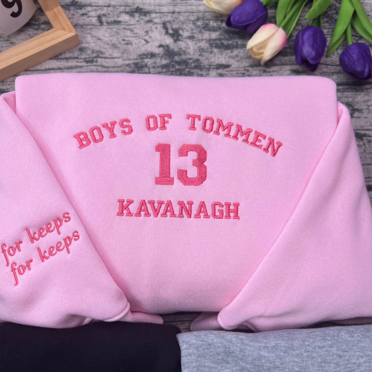 Custom embroidered "Boys of Tommen" sweatshirt