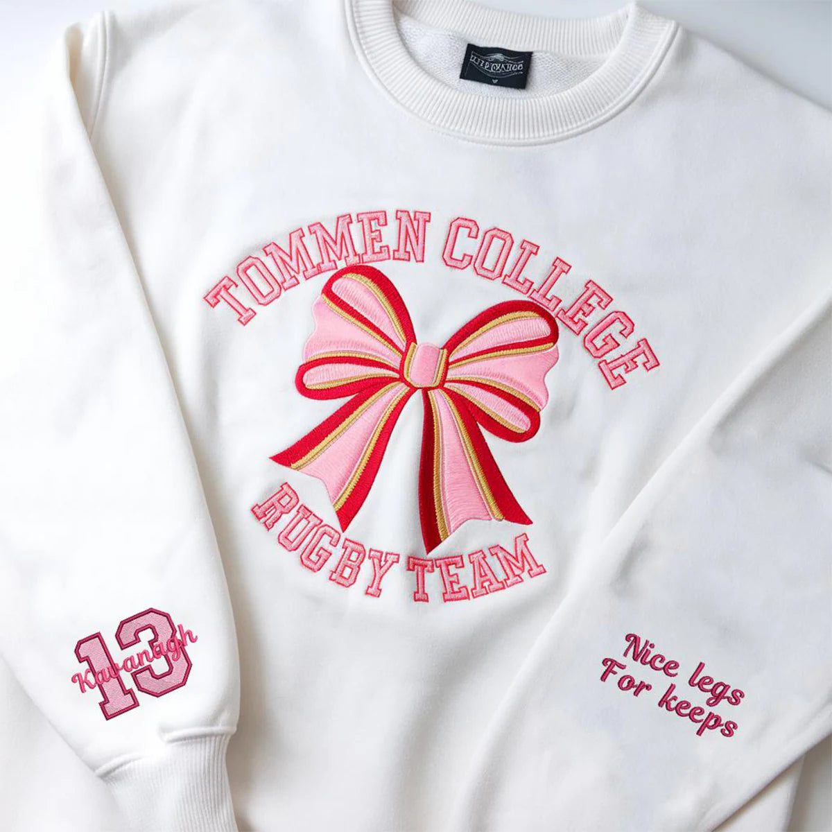 Boys of Tommen embroidered sweatshirt featuring a crewneck hoodie, perfect for book lovers and bookworms.