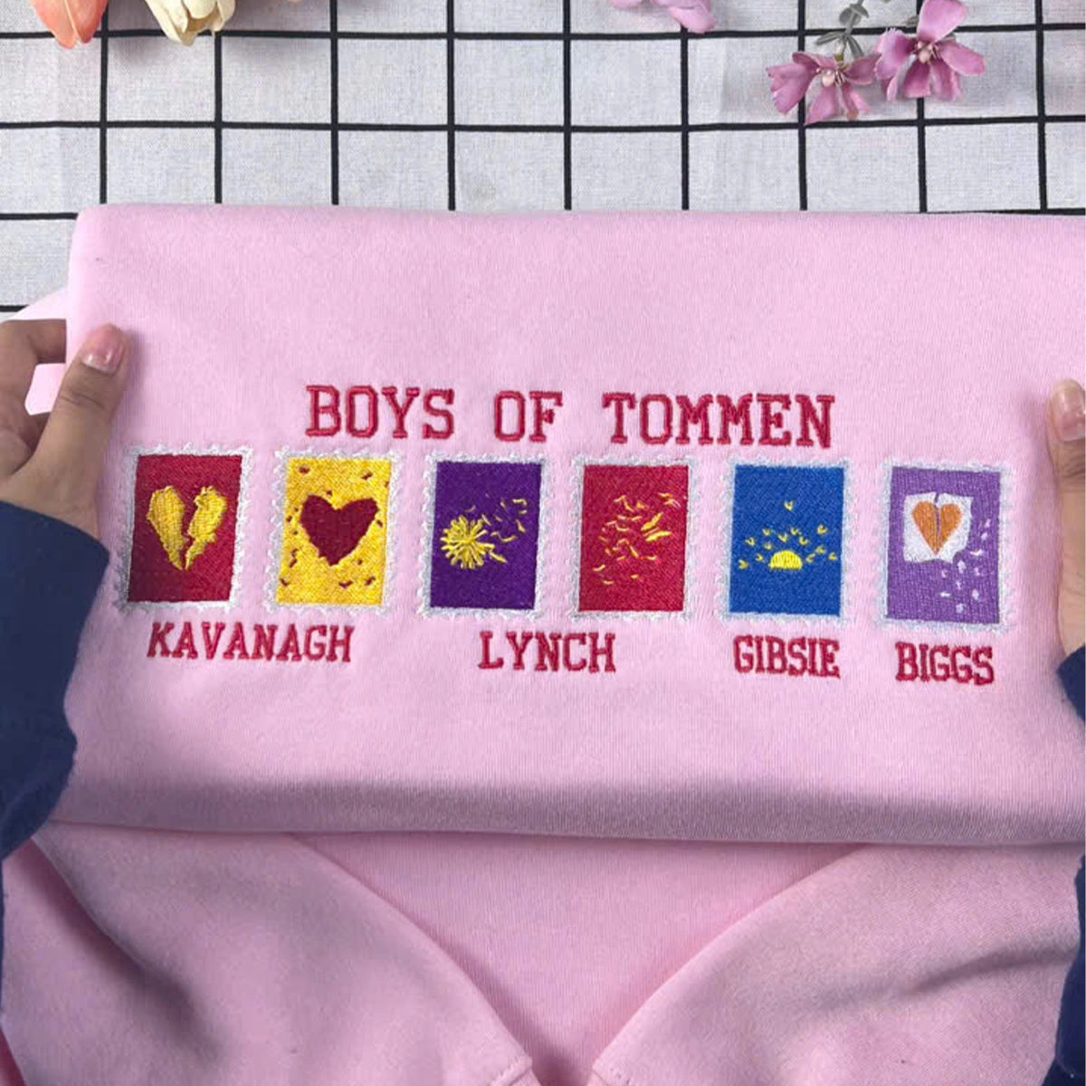 Boys of Tommen Sweatshirt, Embroidered Bookish Crewneck, Vintage College Aesthetic for Book Lovers, Bookish Gift, Book Club Sweater