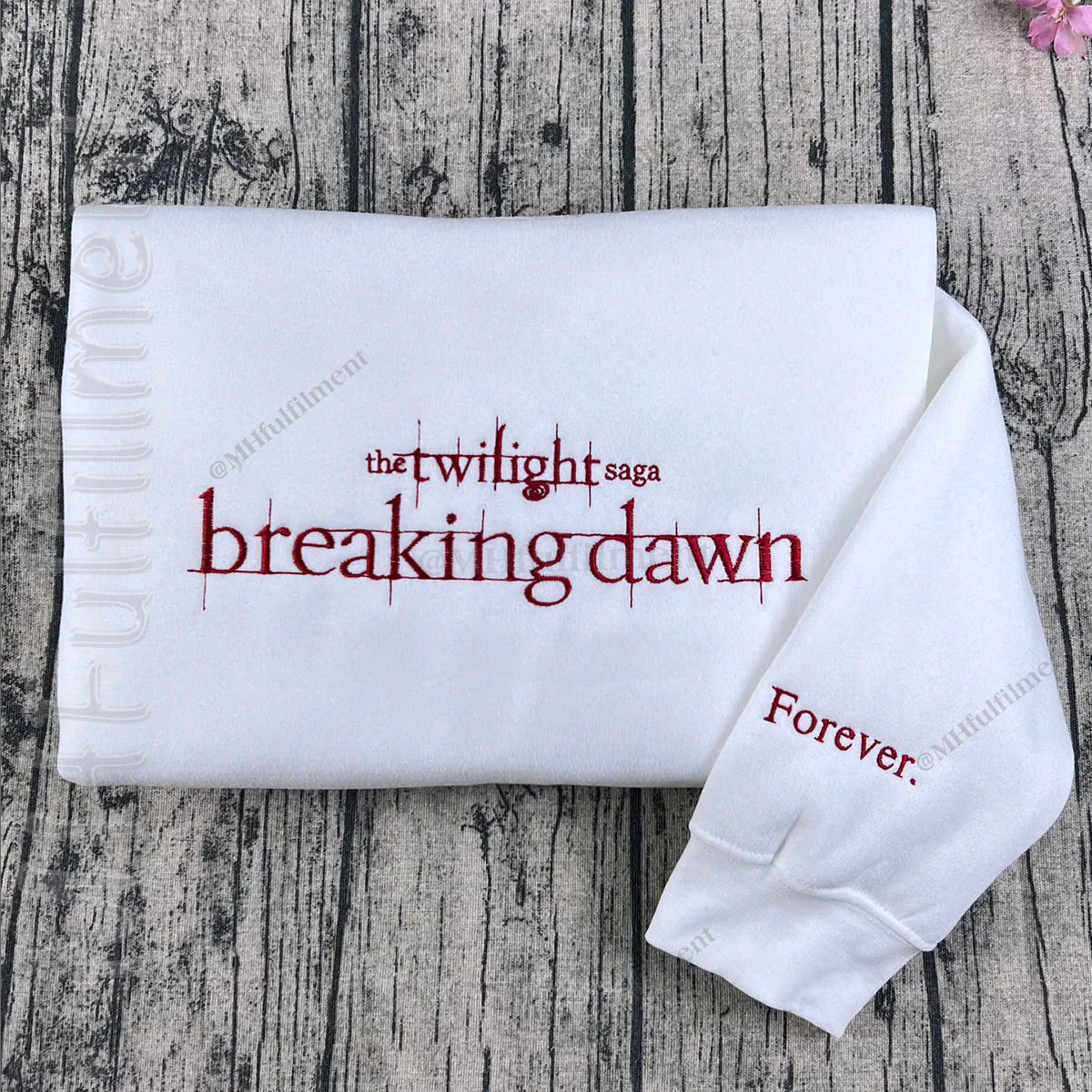 Breaking Dawn embroidered hoodie for fantasy lovers