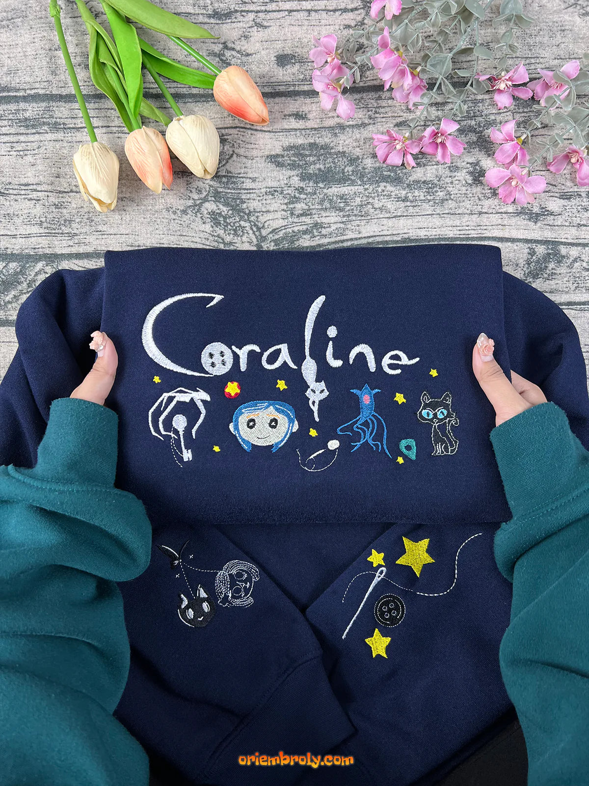Personalized embroidered Halloween sweatshirt