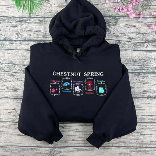 Chestnut Springs Series embroidered sweatshirt β official Elsie Silver cowboy romance merch