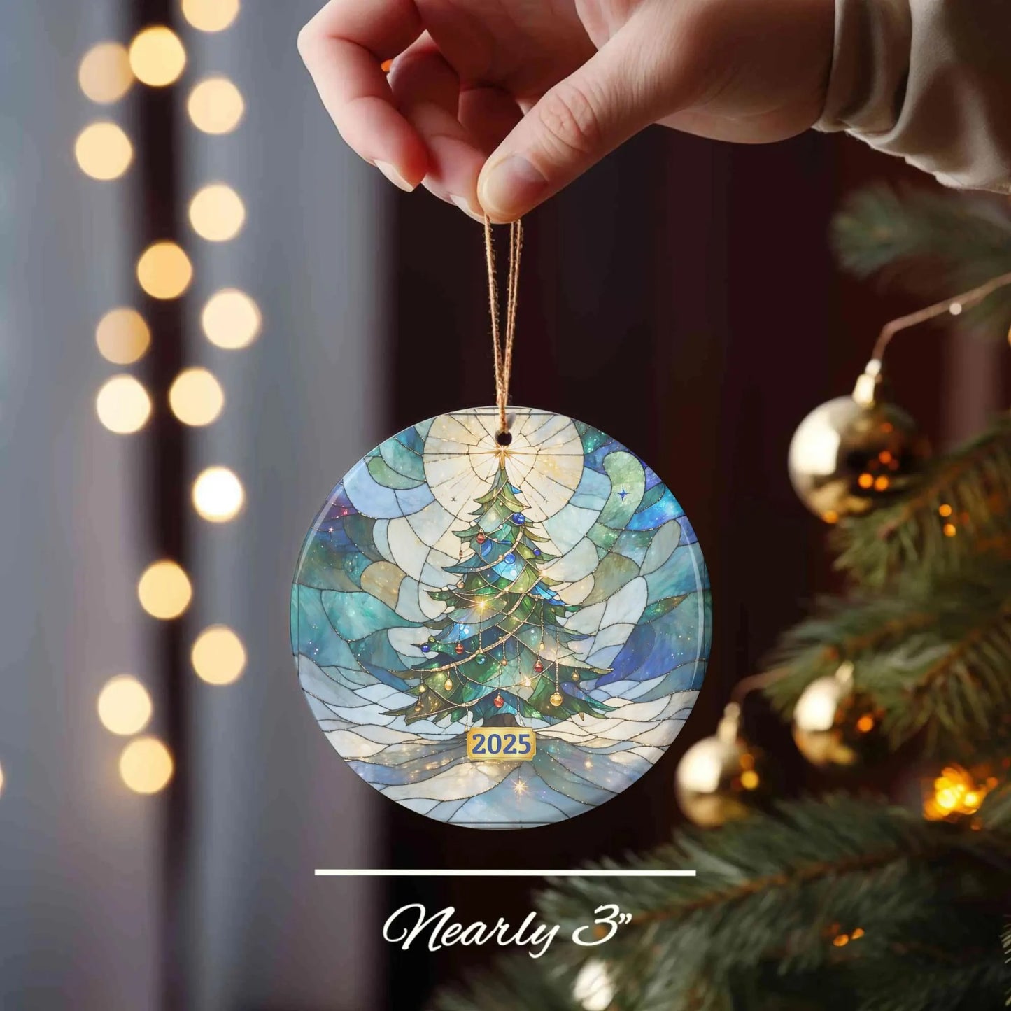 Christmas keepsake wooden ornament 2025