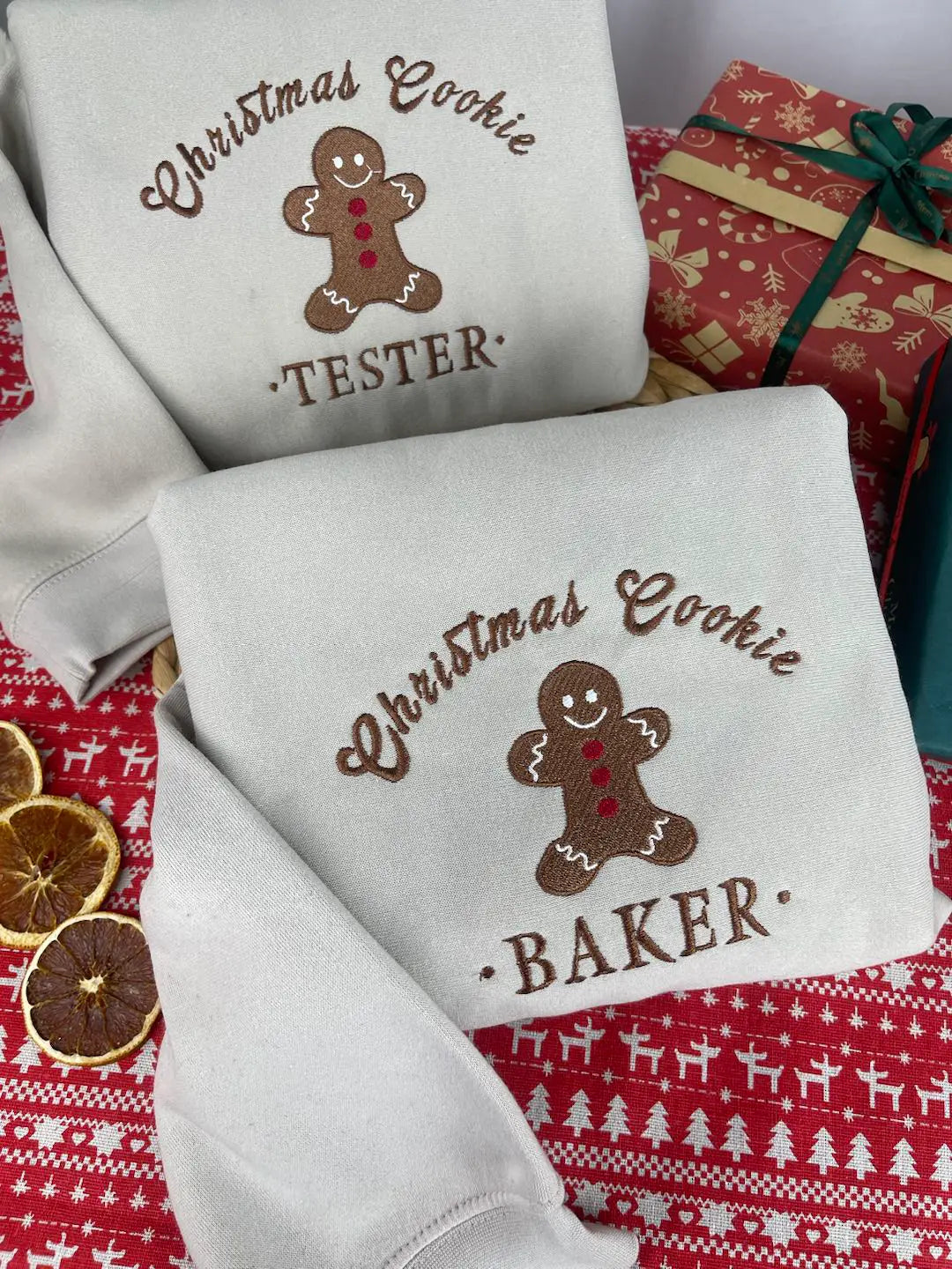 Cookie Tester Gingerbread bakery shirt, festive holiday crewneck