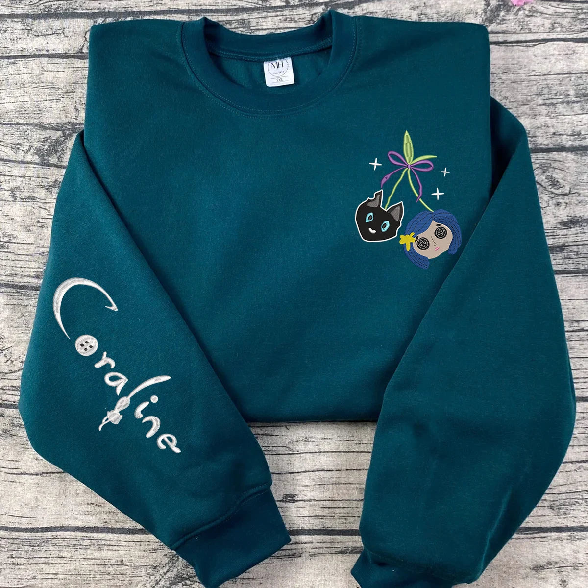Coraline Halloween matching sweatshirts for spooky season