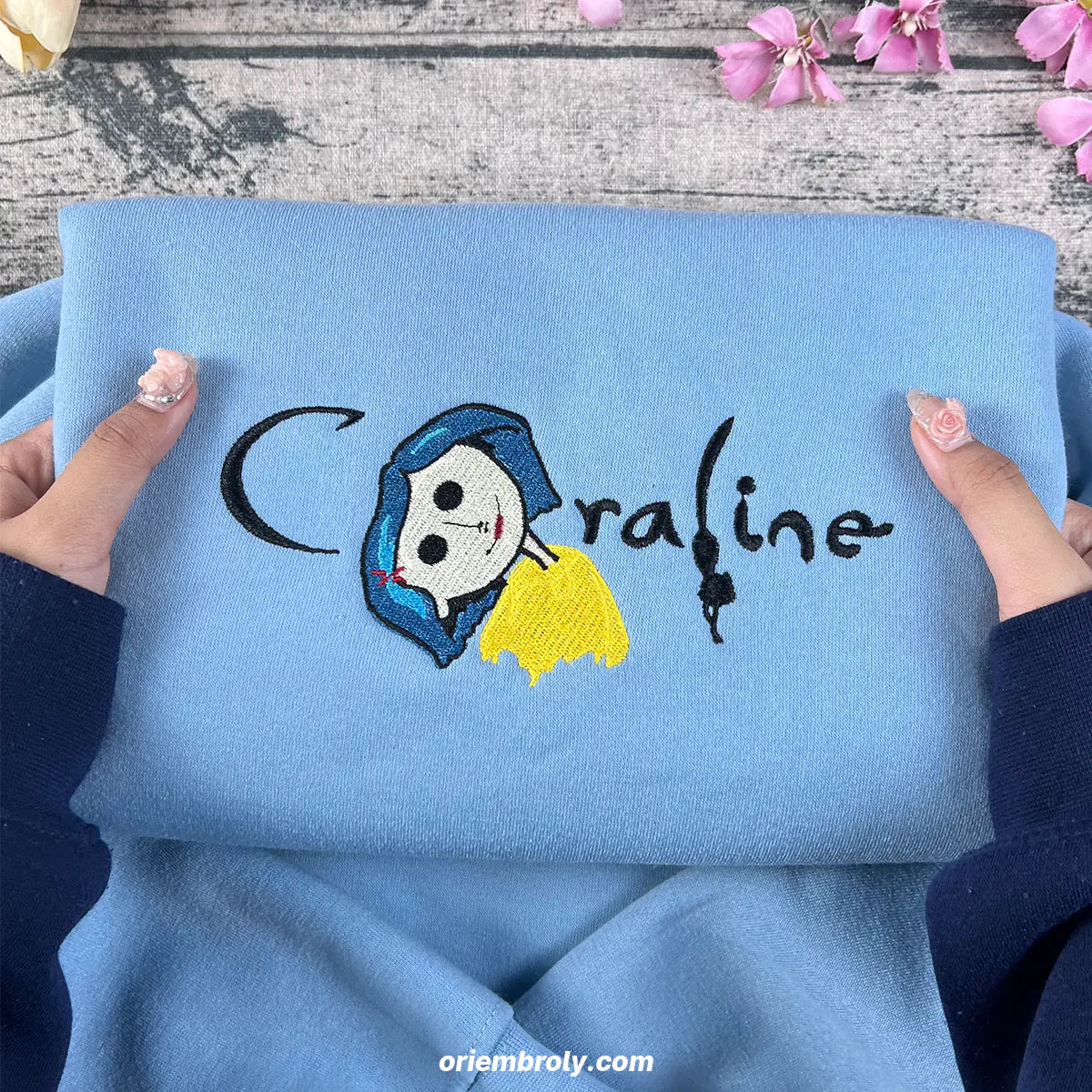 Matching Coraline sweatshirts for Halloween gift