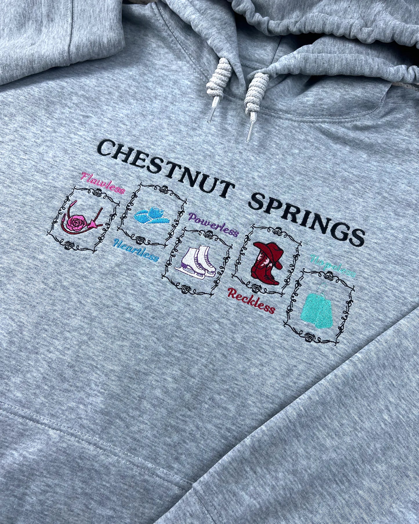 Cowboy romance embroidered sweatshirt – Chestnut Springs Series merch inspired by Elsie Silver