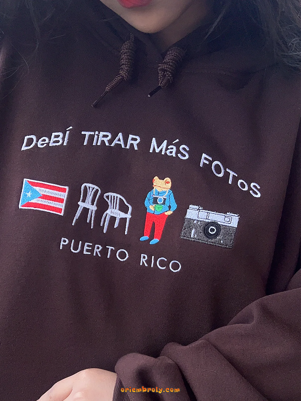 Personalized embroidered Puerto Rico crewneck