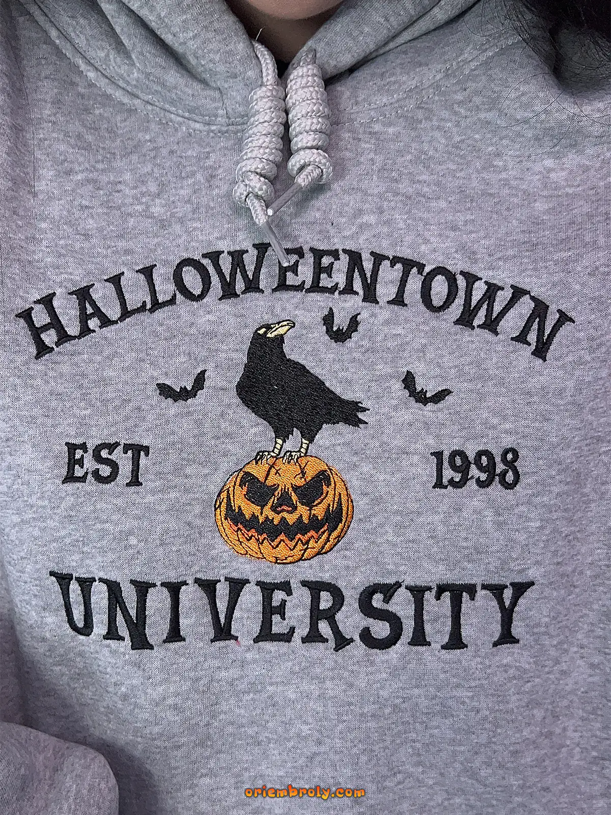 Custom embroidered Halloween crewneck unisex