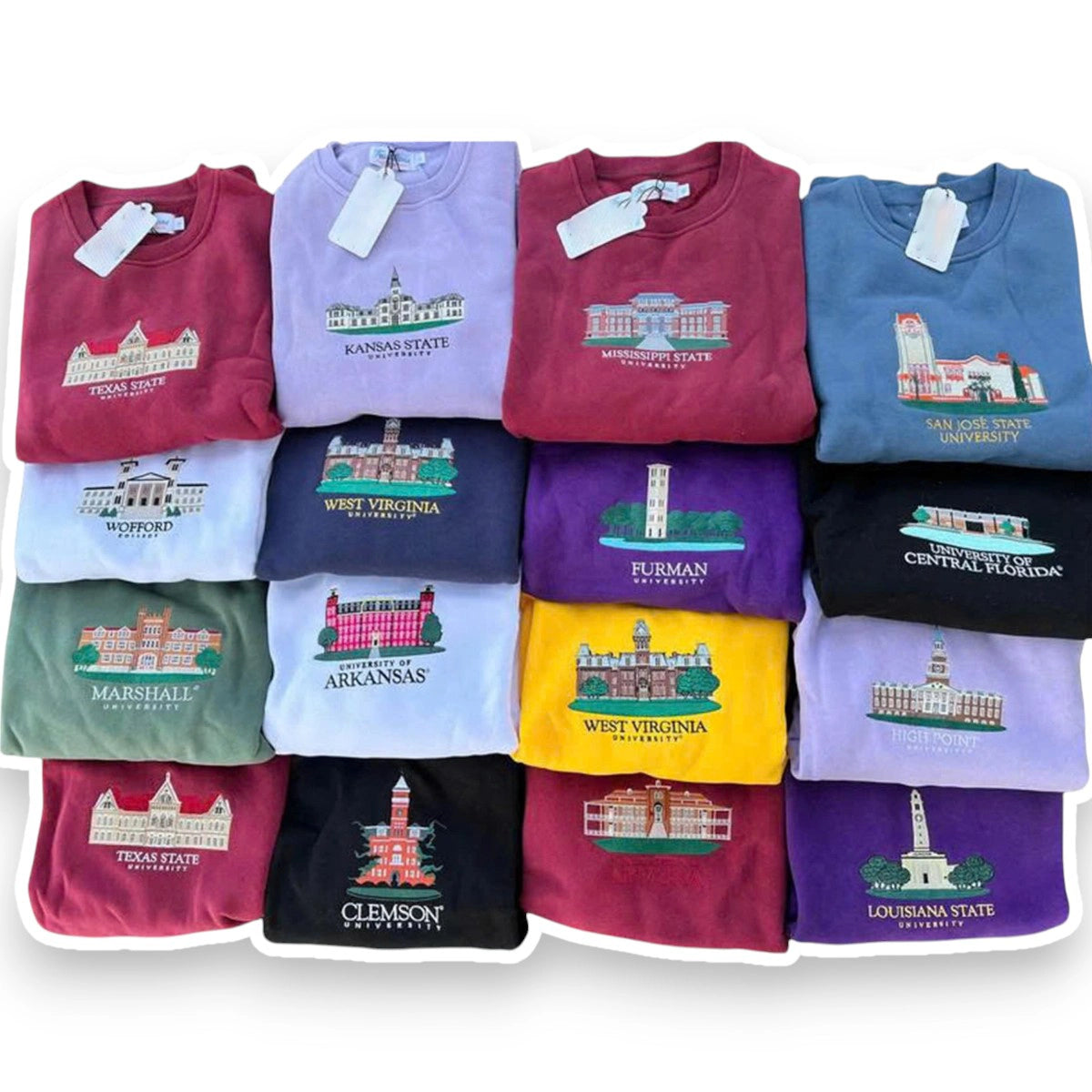 Personalized University Embroidered Sweatshirt - QN8888
