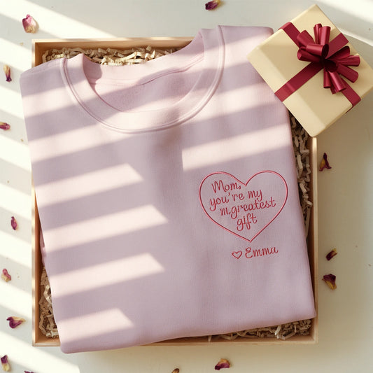 Custom sweatshirt for Mother's Day with school logo ORI6006