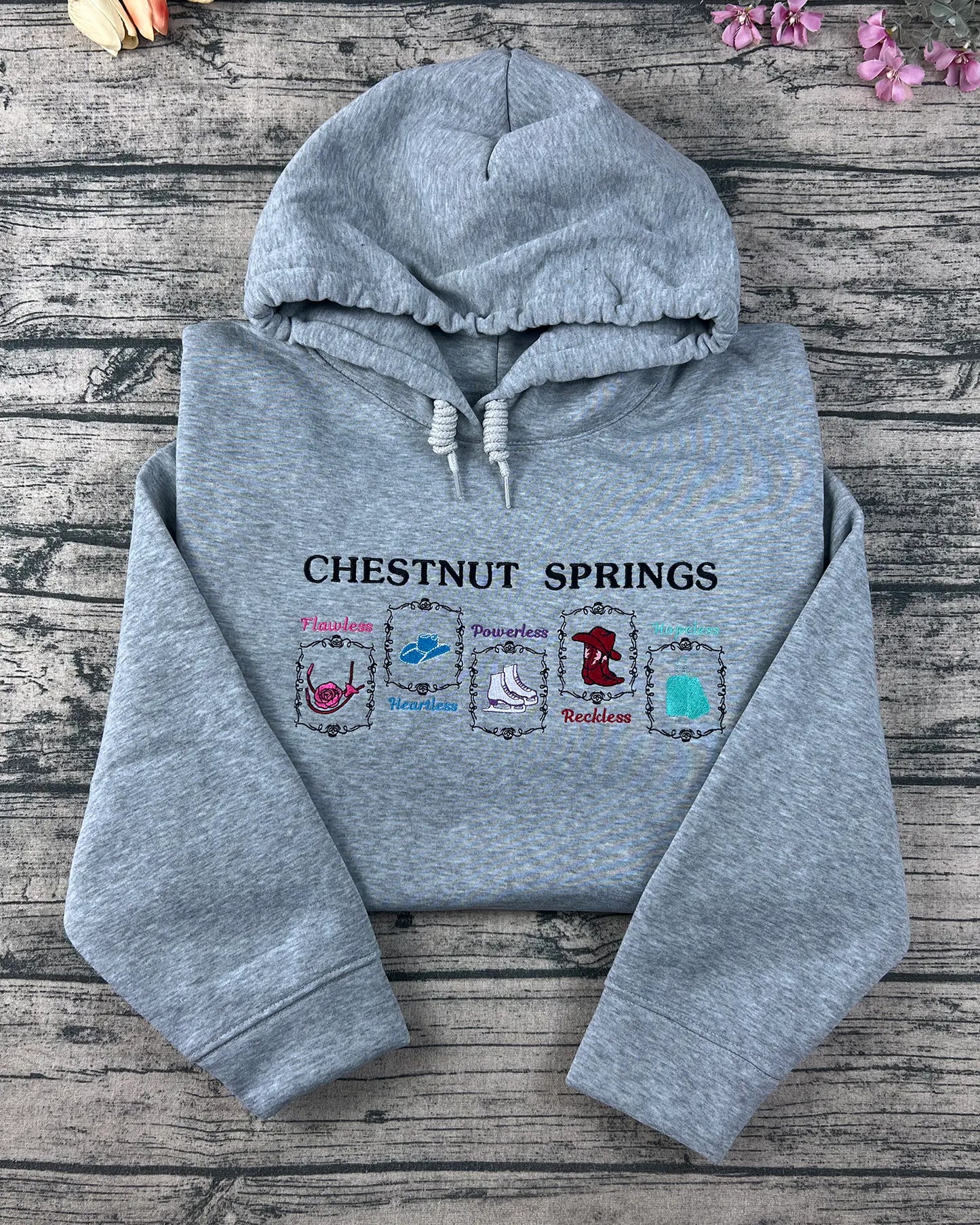 Elsie Silver bookish embroidered sweatshirt – Chestnut Springs cowboy romance cozy merch