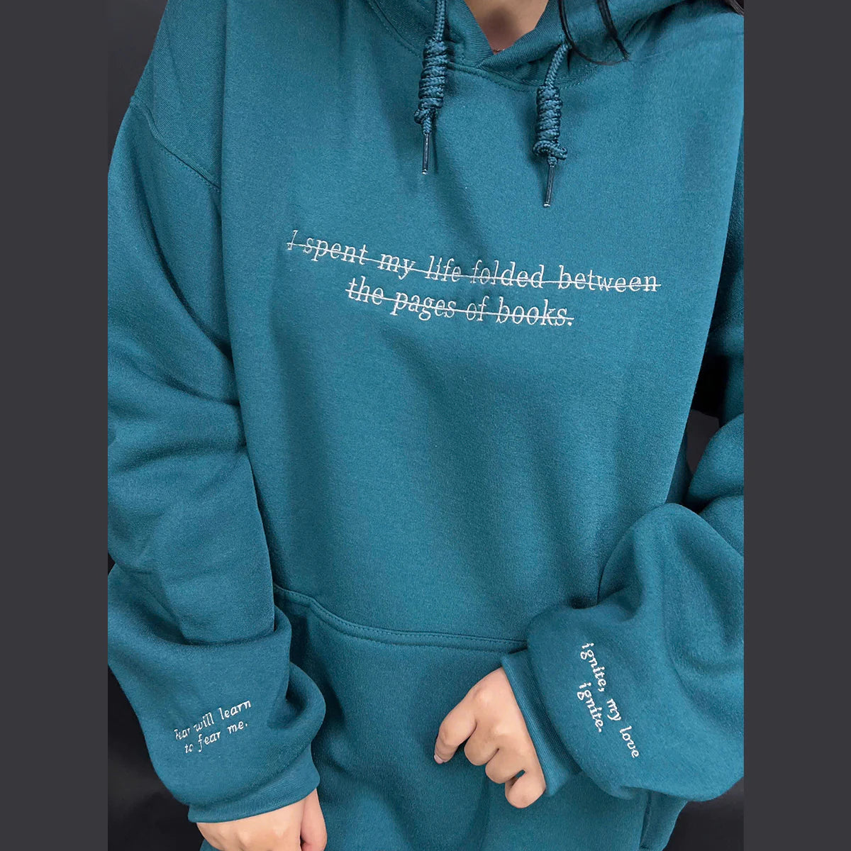 Embroidered Aaron Warner Shatter Me Crewneck Sweatshirt | 45 Sector CCR Uniform | Quotes BookTok Merch | Bookish Sweatshirt