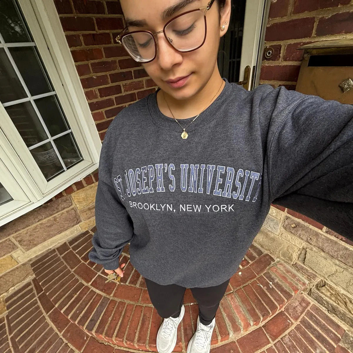 College varsity embroidered sweatshirt for custom University fans