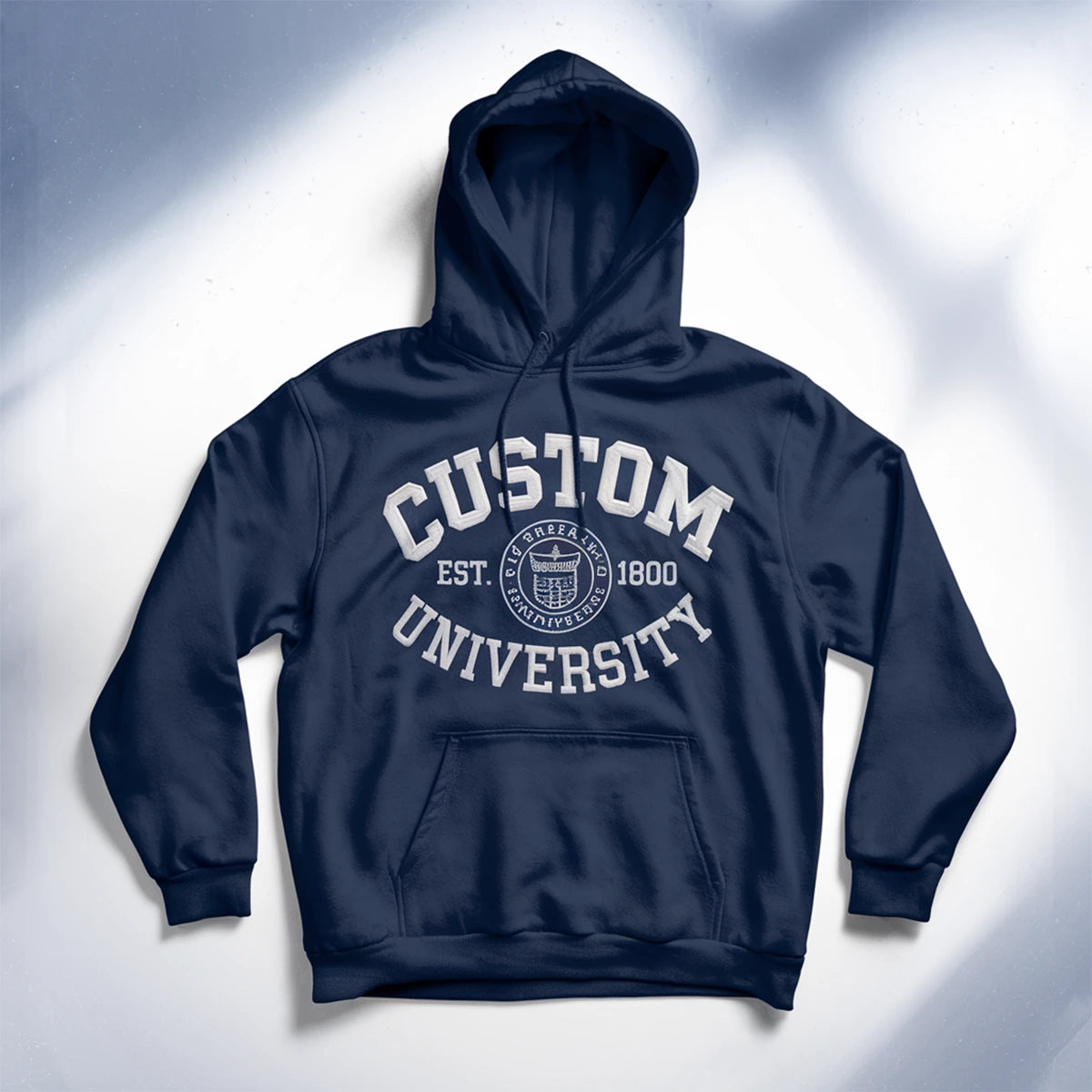 Embroidered college logo crew neck sweater - ORI030