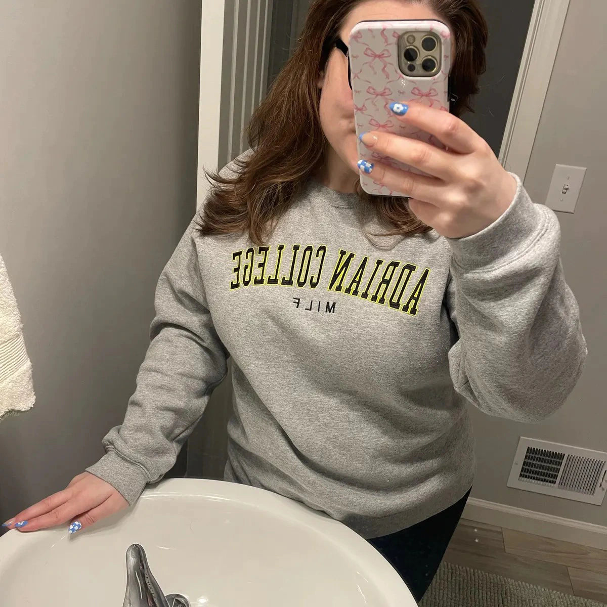 Embroidered sweatshirt gift for fans