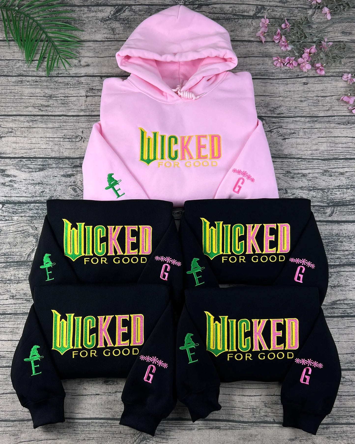 Wicked embroidery sweatshirt 2025 fashion outfit