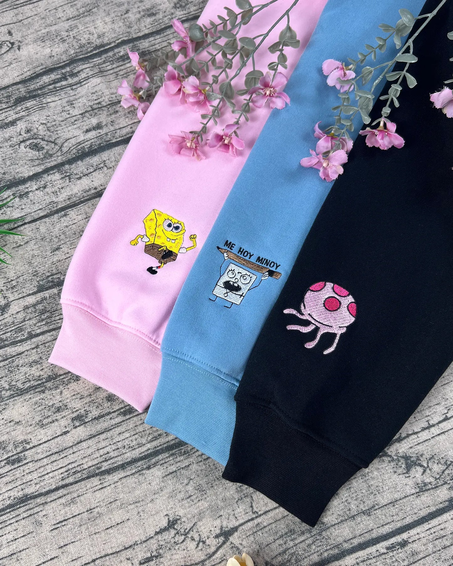 Unisex Y2K embroidered crewneck sweatshirt – soft aesthetic streetwear
