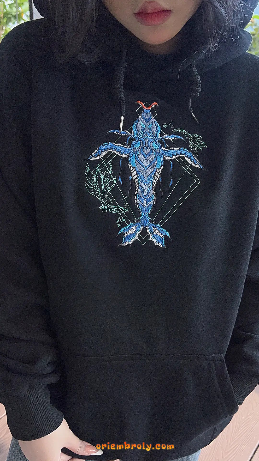 Tulkun embroidery with geometric and botanical accents