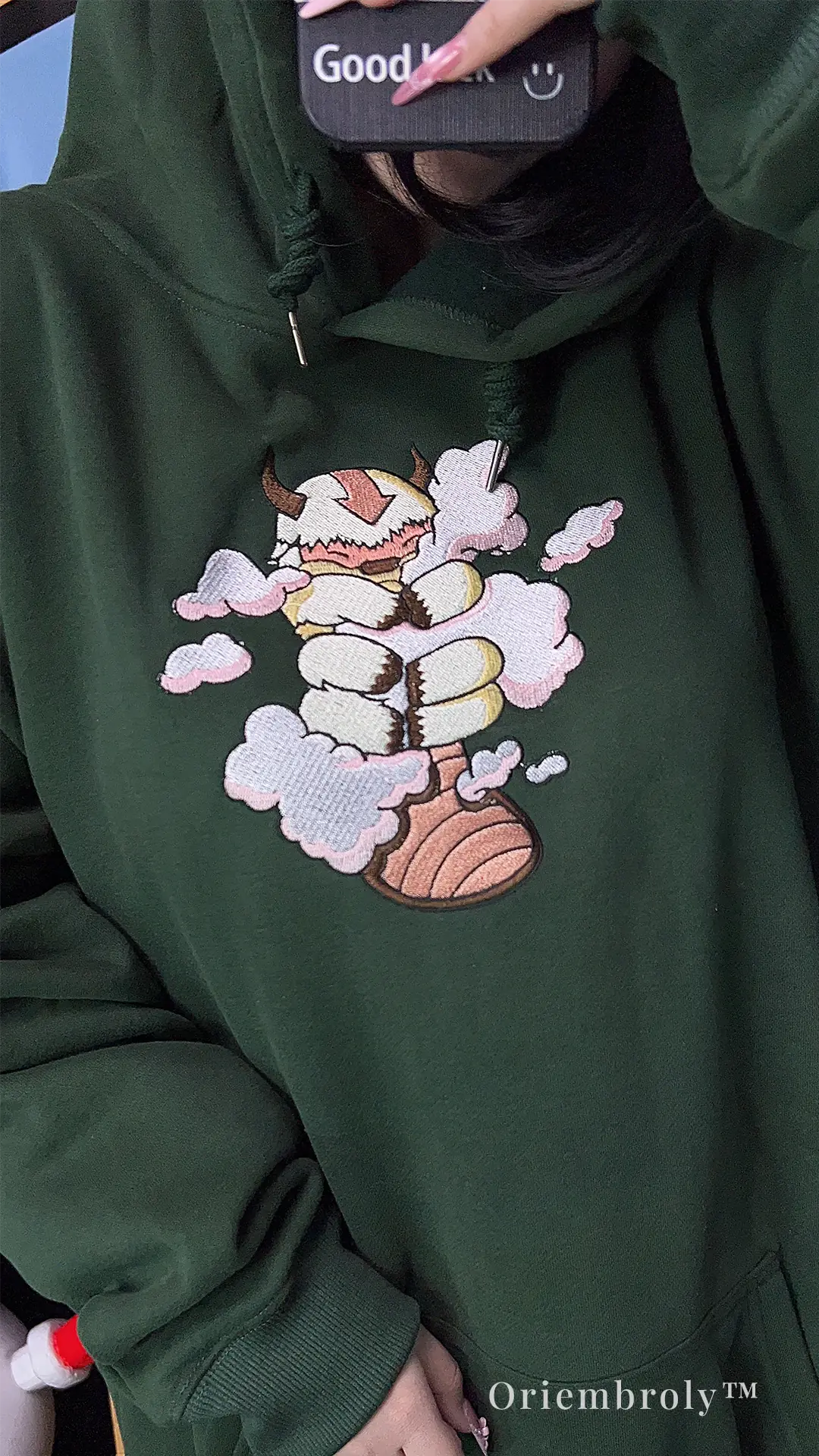 fantasy inspired embroidered hoodie outfit look