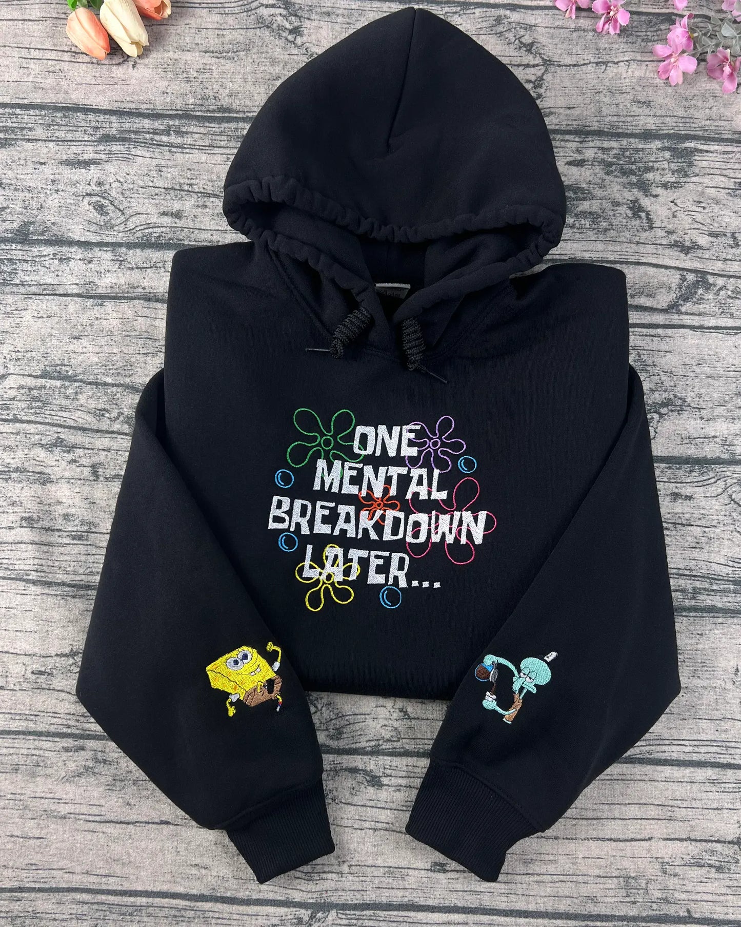 Funny mental health hoodie – perfect gift for her – pastel Y2K aesthetic